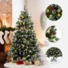 LuxenHome 6Ft Pre-Lit Artificial Pine Christmas Tree With Frosted Tips, Pinecones, And Red Berries Green 1 LuxenHome 6Ft Pre-Lit Artificial Pine Christmas Tree With Frosted Tips, Pinecones, And Red Berries Green -Northlight Sale GUEST 39434f1e 1529 4618 bc0c 5f9d2cc5b88d