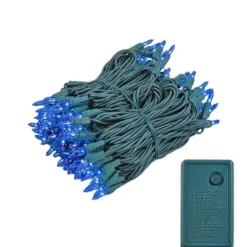 Novelty Lights 46.5 Feet 140 Light Incandescent Chasing Christmas String, 16 Function Controller On Green Wire, UL Listed -Northlight Sale GUEST 3a113135 a80b 41ed 84f6 59f421f43f53