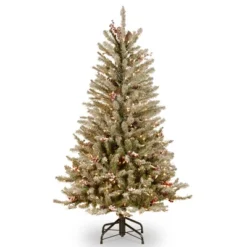 National Tree Company Pre-Lit Dunhill Fir Artificial Christmas Tree With Snow, Red Berries And Pine Cones Clear Lights -Northlight Sale GUEST 3a92bc38 c37e 4095 8040 99c1f27d5bc4