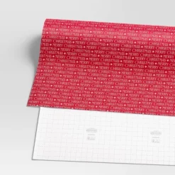 30" 50 Sq Ft Christmas Roll Wrap Merry Christmas On Red - Wondershop™ -Northlight Sale GUEST 3c4574c7 465a 4590 b9c5 6f98e757c317