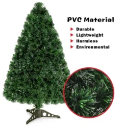 Costway 3Ft Pre-Lit Fiber Optic PVC Christmas Tree Tabletop Plastic -Northlight Sale GUEST 3ca22951 3f0c 43ce a916 0a6f0cf993e6