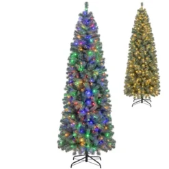 Costway 4.5/6.5/7.5/9 FT Artificial Xmas Tree With 256/556/724/1168 Branch Tips 100/200/250/500 LED Lights 9 Lighting Modes -Northlight Sale GUEST 3cd7594c d672 4b1a 9bd9 0c660094ddb4
