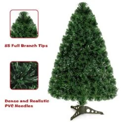 Costway 3Ft Pre-Lit Fiber Optic PVC Christmas Tree Tabletop Plastic -Northlight Sale GUEST 3d030dc0 505b 4624 97d0 9c78d5acb6f7