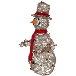 Northlight Lighted Glittered Snowman And Berries Outdoor Christmas Decoration - 28" -Northlight Sale GUEST 3ef89f29 1ae1 403e 986a 549fbc5e2729