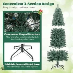 Costway 4.5/6.5/7.5/9 FT Artificial Xmas Tree With 256/556/724/1168 Branch Tips 100/200/250/500 LED Lights 9 Lighting Modes -Northlight Sale GUEST 3f6747df f1de 4214 a09c cd3b14fd7279