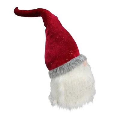 Northlight Gnome With Bendable Glitter Velvet Hat Christmas Decoration - 23" 4 Northlight Gnome With Bendable Glitter Velvet Hat Christmas Decoration - 23" - Image 2
