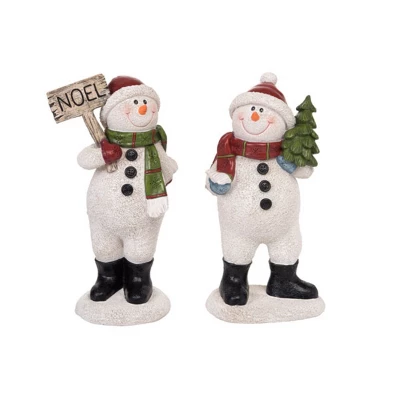 Transpac Resin Textured Snowman Figurines Set Of 2 Colorful Christmas Decor For Tabletop And Mantel Holiday Gifts 3 Transpac Resin Textured Snowman Figurines Set Of 2 Colorful Christmas Decor For Tabletop And Mantel Holiday Gifts