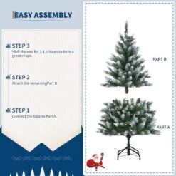 4.5/6/7.5/9ft Pre-Lit Artificial Christmas Tree With Pinecones, Warm White Lights, Hinged Branches, PVC Fir Tips, Easy Assembly 15 4.5/6/7.5/9ft Pre-Lit Artificial Christmas Tree With Pinecones, Warm White Lights, Hinged Branches, PVC Fir Tips, Easy Assembly -Northlight Sale GUEST 440311d0 9c41 465d afe0 e7150e891007