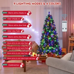 Costway 6ft Pre-lit Hinged Christmas Tree W/ Remote Control & 9 Lighting Modes 16 Costway 6ft Pre-lit Hinged Christmas Tree W/ Remote Control & 9 Lighting Modes -Northlight Sale GUEST 454a2ce0 cc43 4d9e 9f80 c8330ee137cb