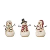 Transpac Rustic Snowman Figurines Set Of 3 Charming Christmas Decorations For Tabletop Or Mantel Ideal Holiday Gift -Northlight Sale GUEST 47604c03 2f58 4799 a8a6 7ad3457ed6c9