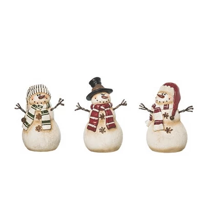 Transpac Rustic Snowman Figurines Set Of 3 Charming Christmas Decorations For Tabletop Or Mantel Ideal Holiday Gift 3 Transpac Rustic Snowman Figurines Set Of 3 Charming Christmas Decorations For Tabletop Or Mantel Ideal Holiday Gift