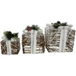 Northlight LED Lighted Gift Boxes With Pine And Berries Christmas Decorations - 9.75" - Set Of 3 8 Northlight LED Lighted Gift Boxes With Pine And Berries Christmas Decorations - 9.75" - Set Of 3 -Northlight Sale GUEST 48ccaaae 685b 437d 8e59 502b6f1237b3