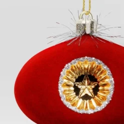 Christmas Flocking Ornament With Reflector Red - Wondershop™ -Northlight Sale GUEST 493b02ed 7042 4798 ba7d 65850e4ef8f0