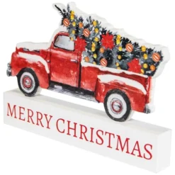 Northlight Pickup Truck Merry Christmas Wooden Decoration - 9" -Northlight Sale GUEST 4af1d771 6132 4b3a a7a3 39fbb557c0e0