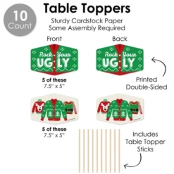 Big Dot Of Happiness Ugly Sweater - Holiday And Christmas Party Supplies Decoration Kit - Decor Galore Party Pack - 51 Pieces -Northlight Sale GUEST 4bce0949 4864 4d8f 96d6 0867897841d5