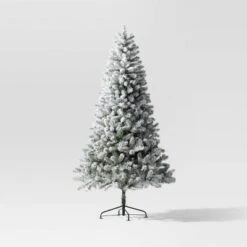 7.5' Pre-Lit Flocked Full Alberta Spruce Artficial Christmas Tree With Warm White LED Lights - Wondershop™ -Northlight Sale GUEST 4c3af239 68fa 4013 9e97 69bd0dce769a