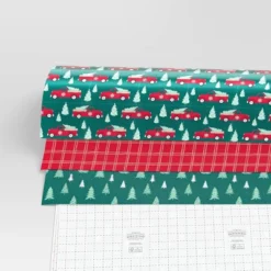 30” 3pk 180 Sq Ft Christmas Wrap Pack Trucks/Plaid/Trees - Wondershop™ -Northlight Sale GUEST 4d8d6e0a 6e0e 4c0d 9dce 040d9183c5d4