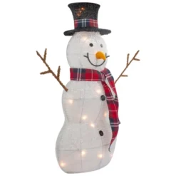 Northlight Lighted Tinsel Snowmen Family Christmas Yard Decorations - Clear Lights - Set Of 2 -Northlight Sale GUEST 4f8b7c2c 61e7 4eaa 8eee 5b28612e7177