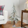Northlight Pre-Lit Flocked Battery Operated Alpine Artificial Christmas Tree - 3' - Clear LED Lights -Northlight Sale GUEST 50cf904d 1abf 470d b331 83bc7ed71783