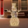 Northlight 48" LED Lighted Silver Mesh Snowman Outdoor Twinkling Christmas Decoration -Northlight Sale GUEST 54ad1ed8 e4e4 4382 8884 db606a8e0082