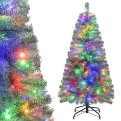 Costway 4.5/6.5/7.5/9 FT Artificial Xmas Tree With 256/556/724/1168 Branch Tips 100/200/250/500 LED Lights 9 Lighting Modes -Northlight Sale GUEST 560691b7 c2da 47c6 9e94 0ba89934a3ad