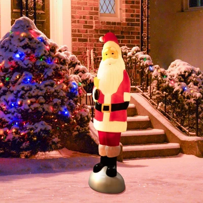 Northlight Lighted Blow Mold Santa Claus Outdoor Christmas Decoration - 59" 3 Northlight Lighted Blow Mold Santa Claus Outdoor Christmas Decoration - 59"