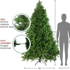 Northlight Real Touch™️ Full Noble Fir Artificial Christmas Tree - Unlit - 7.5' -Northlight Sale GUEST 59346ff3 204c 4395 8cd4 2f87668e3a09