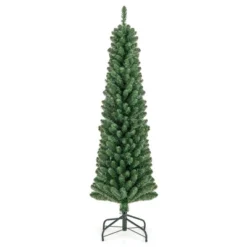 Costway 5/6/7/8 FT Pencil Christmas Tree With 295/392/523/671 Memory Wire Branch Tips 110/140/190/250 LED Lights For Home 23 Costway 5/6/7/8 FT Pencil Christmas Tree With 295/392/523/671 Memory Wire Branch Tips 110/140/190/250 LED Lights For Home -Northlight Sale GUEST 596ae05d 6a58 4c32 8647 5912a6c74efa