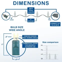 Novelty Lights 50 Light LED Christmas Mini Light Set (Green Wire, 25 Feet) -Northlight Sale GUEST 5a54434e 3ce8 4a12 8b52 09ac16a6efad