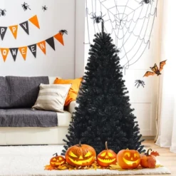 Costway 6ft Pre-lit PVC Christmas Halloween Tree Black W/ 250 Purple LED Lights 19 Costway 6ft Pre-lit PVC Christmas Halloween Tree Black W/ 250 Purple LED Lights -Northlight Sale GUEST 5b578a9a 8f6f 46c6 b0c7 a3b0ef1db213