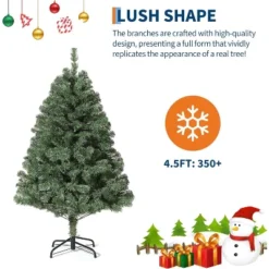 Garvee Flocked Christmas Tree, Prelit Snowy Tree With 8 Modes, Foldable Stand, Foot Pedal, Holiday Home Decoration, White Flock -Northlight Sale GUEST 5bfdabc7 19d6 493b b233 aa983c43effe