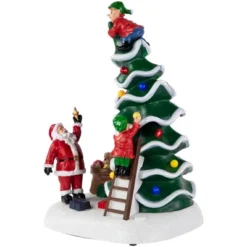 Northlight LED Lighted Animated And Musical Santa's Helpers Christmas Decoration - 12" -Northlight Sale GUEST 6334e226 a342 4b56 b08b 4fff88913638