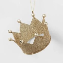 Metal Glitter Crown Christmas Tree Ornament - Wondershop™ -Northlight Sale GUEST 64059e8e 4083 4378 860d a2c854036cdc