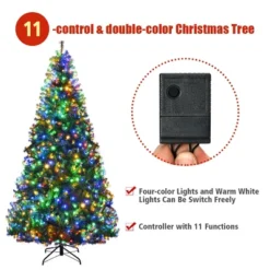 Costway 8Ft Pre-Lit Artificial Christmas Tree Hinged 750 LED Lights -Northlight Sale GUEST 64222883 140a 45c4 aacb 3e3266aa962e