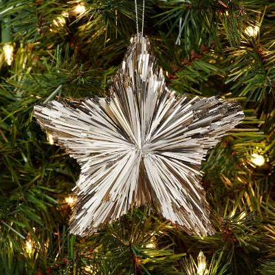 Tinsel Star Christmas Tree Ornament - Wondershop™ 3 Tinsel Star Christmas Tree Ornament - Wondershop™