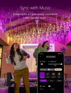 Twinkly Icicle App-Controlled LED Christmas Lights With 190 RGB (16 Million Colors) LEDs. Clear Wire. Indoor And Outdoor Smart Lighting Decoration -Northlight Sale GUEST 688e1263 a483 4f1a bd13 908106302837