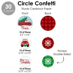 Big Dot Of Happiness Merry Little Christmas Tree - Red Truck And Car Christmas Party Supplies Decoration Kit - Decor Galore Party Pack - 51 Pieces -Northlight Sale GUEST 6becede2 ce3f 4bbd 8c63 463395f12775