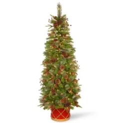 National Tree Company 6' Pre-lit Colonial Half Tree With Clear Lights -Northlight Sale GUEST 6bf1d9ca 86b4 43ea 9756 d39cf894cb90