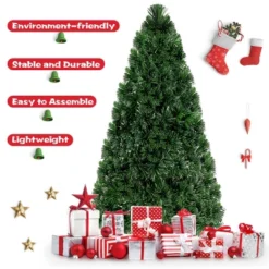Costway 6Ft Pre-Lit Fiber Optic PVC Christmas Tree Metal Holiday -Northlight Sale GUEST 6dc824d0 e430 440a ade6 f1bbe70ecb86