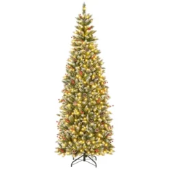 Costway 7 FT Pre-Lit Artificial Christmas Tree With 818 Snowy Branch Tips 350 LED Lights 19 Costway 7 FT Pre-Lit Artificial Christmas Tree With 818 Snowy Branch Tips 350 LED Lights -Northlight Sale GUEST 70a2ea0c a1a1 4a29 9a0e d5d1c93cf234