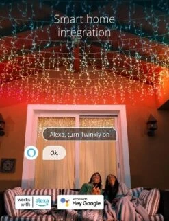 Twinkly Icicle App-Controlled LED Christmas Lights With 190 RGB (16 Million Colors) LEDs. Clear Wire. Indoor And Outdoor Smart Lighting Decoration -Northlight Sale GUEST 7131570f 6a04 4318 9d19 5d26a547ce1b
