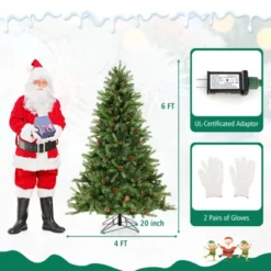 Costway 6 FT Pre-Lit Christmas Tree 3-Minute Quick Shape With Quick Power Connector Timer -Northlight Sale GUEST 71544956 27d8 4457 8531 ead83d47e5b3