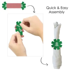 Big Dot Of Happiness Ugly Sweater - Holiday And Christmas Party Paper Napkin Holder - Napkin Rings - Set Of 24 -Northlight Sale GUEST 7318adf9 f653 48bc 9754 57cce8237ef1