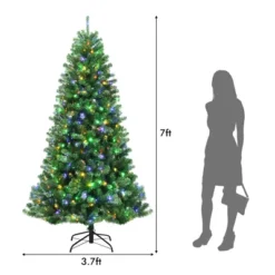 Costway 7ft Pre-lit Hinged Christmas Tree W/ Remote Control & 9 Lighting Modes -Northlight Sale GUEST 75a776b9 2021 456d a72c 18ba7422cc2f
