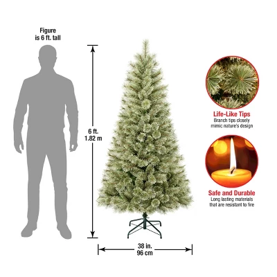 6' Unlit Hinged Arcadia Cashmere Pine Artificial Christmas Tree - National Tree Company 5 6' Unlit Hinged Arcadia Cashmere Pine Artificial Christmas Tree - National Tree Company - Image 3