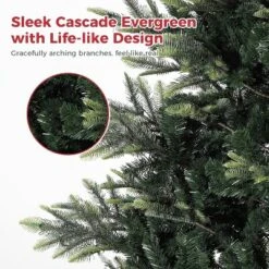 7.5ft Pre-Lit SlimChristmas Tree With 700Incandescent Lights - Artificial Pencil Xmas Tree With Metal Stand For Home, Office, Apartment Holiday Decor -Northlight Sale GUEST 781e94dc b559 40cf 8546 971816eb5fa7