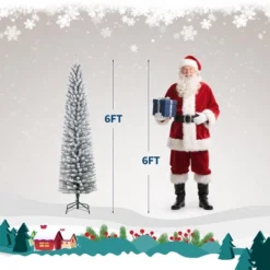 Artificial Christmas Tree – Snow Flocked Full Tree With Warm Incandescent Lights, Branch Tips & Foldable Stand, Holiday Decoration For Home & Party 14 Artificial Christmas Tree – Snow Flocked Full Tree With Warm Incandescent Lights, Branch Tips & Foldable Stand, Holiday Decoration For Home & Party -Northlight Sale GUEST 7abf15e9 c602 47e5 aa8c 01e002b5291a