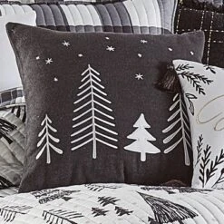 Northern Star Holiday Decorative Pillow Black - Levtex Home
