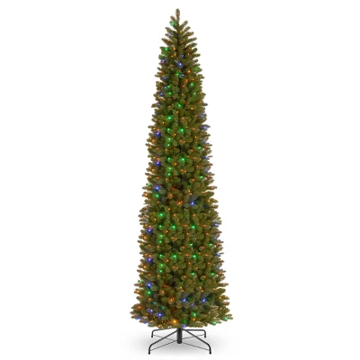 Prelit Slim Downswept Douglas Fir Artificial Christmas Tree Dual Color Lights - National Tree Company 3 Prelit Slim Downswept Douglas Fir Artificial Christmas Tree Dual Color Lights - National Tree Company