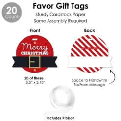 Big Dot Of Happiness Jolly Santa Claus - Christmas Party Favors And Cupcake Kit - Fabulous Favor Party Pack - 100 Pieces -Northlight Sale GUEST 7c7f4d98 b082 4739 b469 d814f76ea680